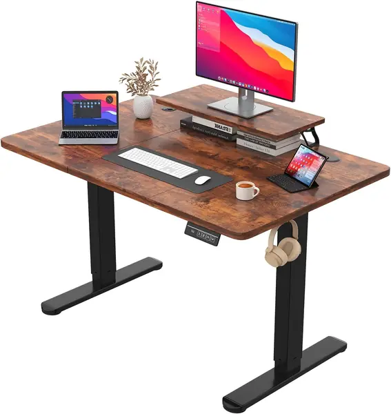 120 x 60 cm Höhenverstellbarer Schreibtisch mit…