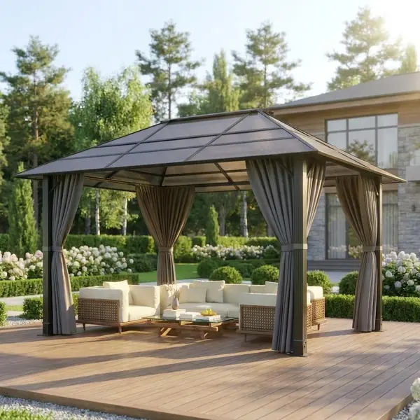 3x4m Aluminium Garten Pavillon,Das lichtdurchlässige…