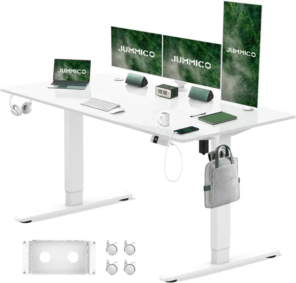 Elektrisch Höhenverstellbarer Schreibtisch 160x80 cm mit…