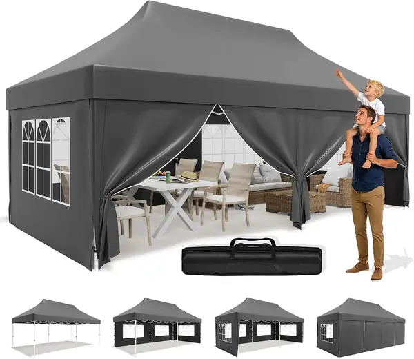 Faltpavillon 3x6 mit Hoher Spitze, um 60% Verbesserte…