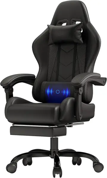 Gaming Stuhl, Bürostuhl Ergonomisch Mit Massagefunktion…