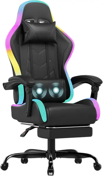 Gaming Stuhl mit led, Cool Racing Gamer Stuhl…