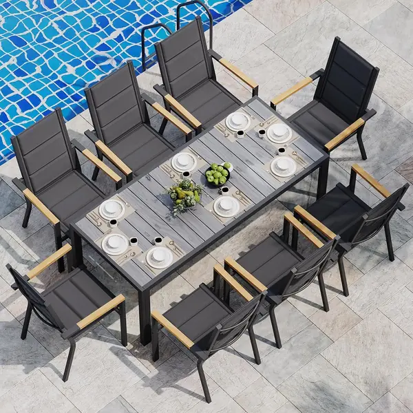 Gartenmöbel Set Terrassen Set Aluminium Gestell mit…