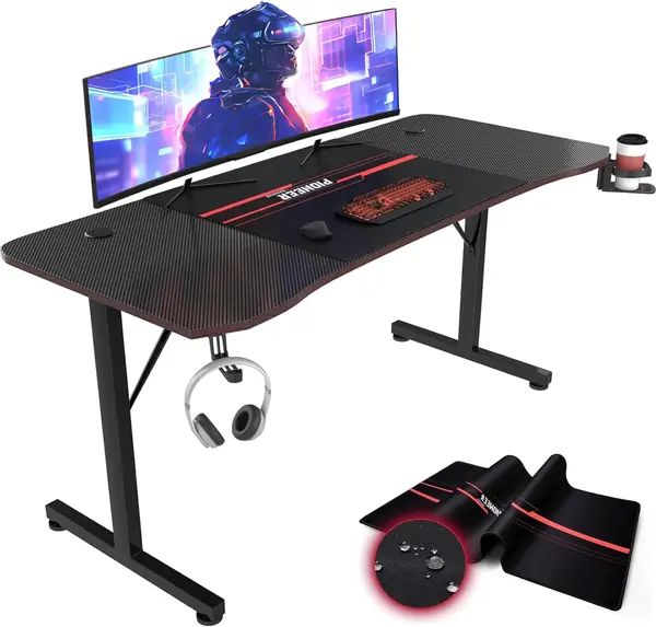 Großer Gaming Tisch 160cm Gaming Schreibtisch…