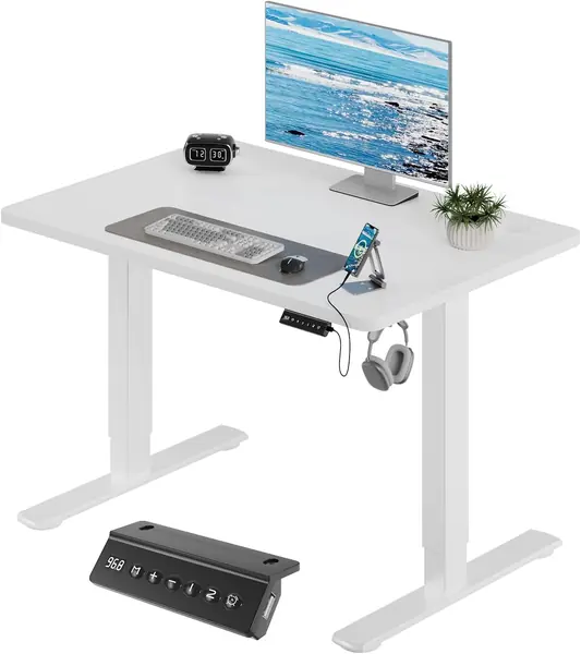 Höhenverstellbarer Elektrischer Schreibtisch 100 x 60 cm…