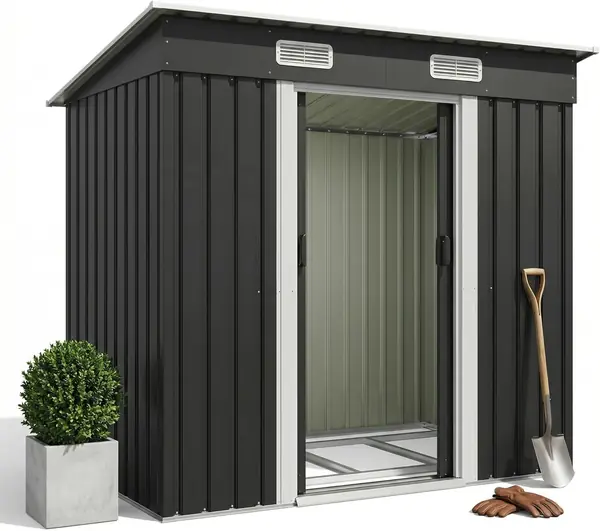 Metall Gerätehaus 3.63m3 Geräteschuppen 183x109x182cm…